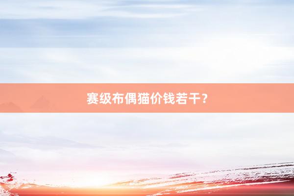 赛级布偶猫价钱若干？